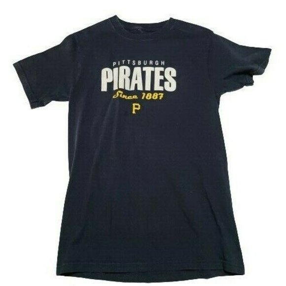 Pittsburgh Pirates Root Sports Short Sleeved Black T-Shirt Men's Size S - Picture 1 of 5